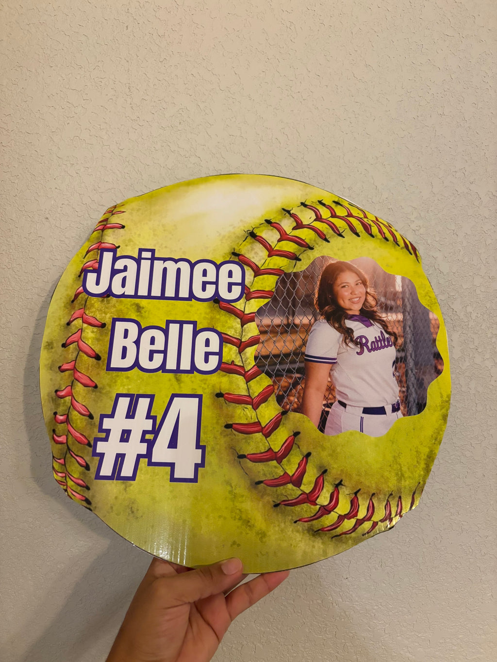 Softball Photo Sign