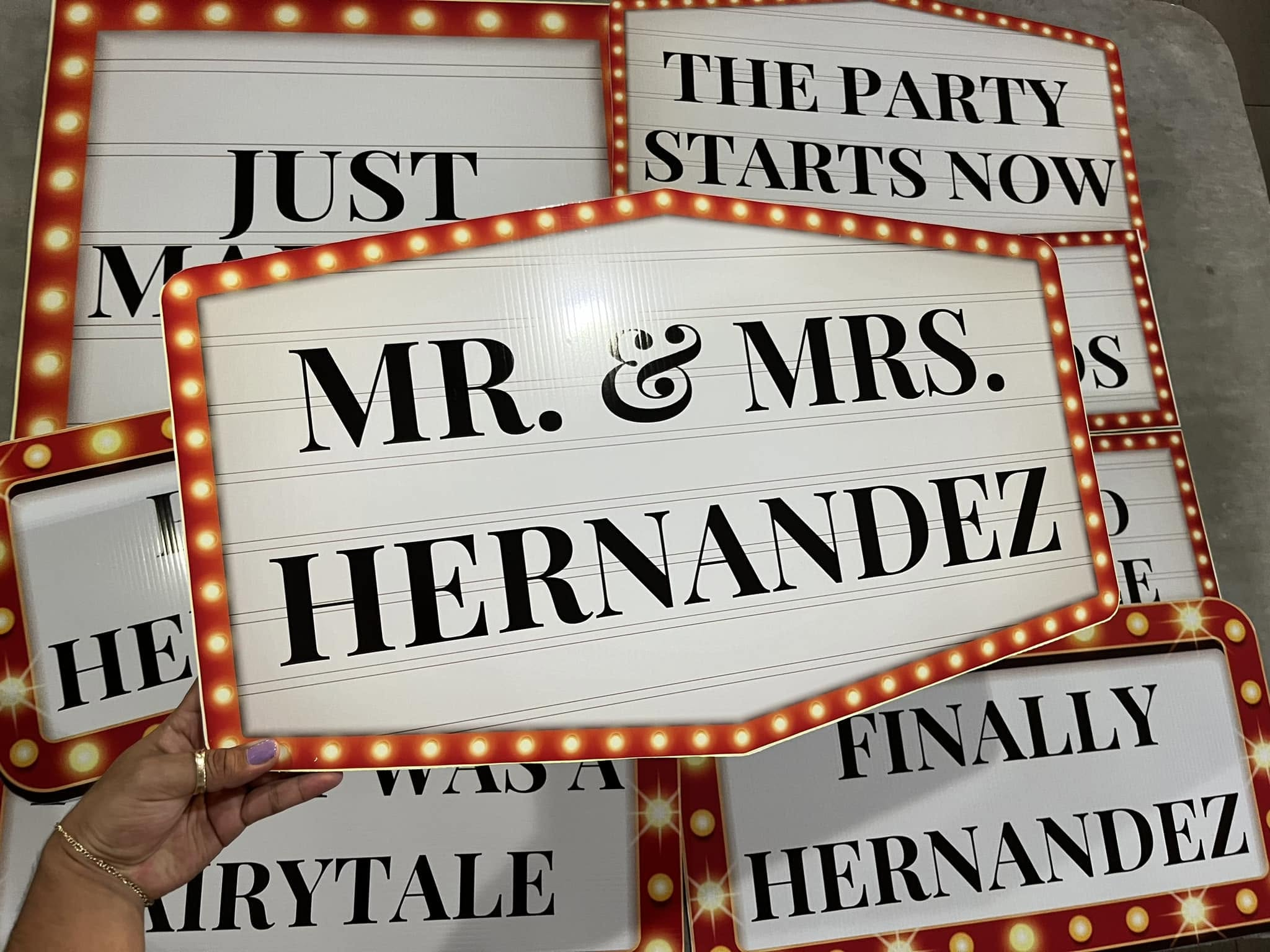 Custom Party Marquee Sign