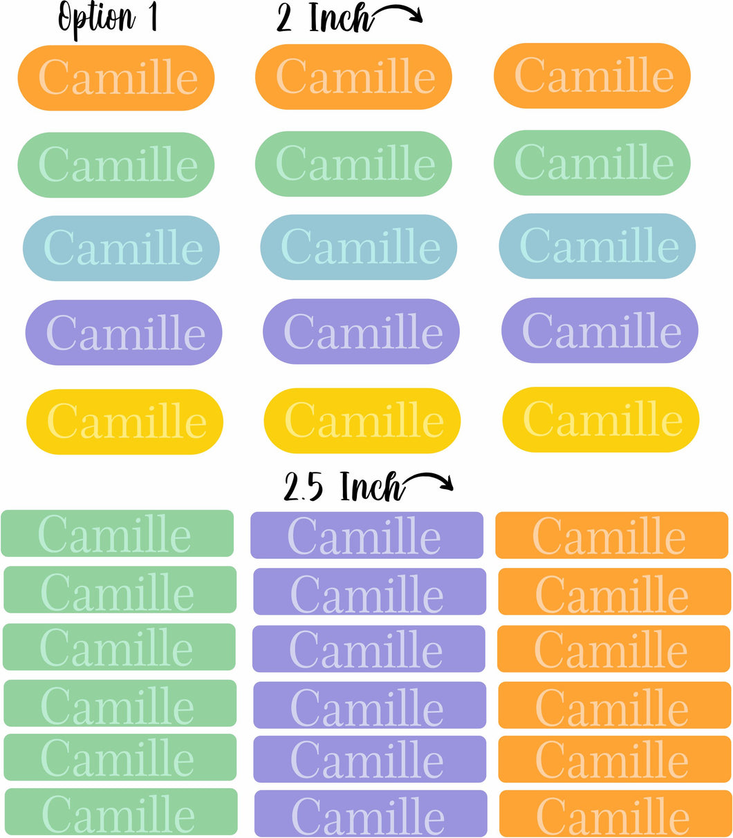 School labels stickers