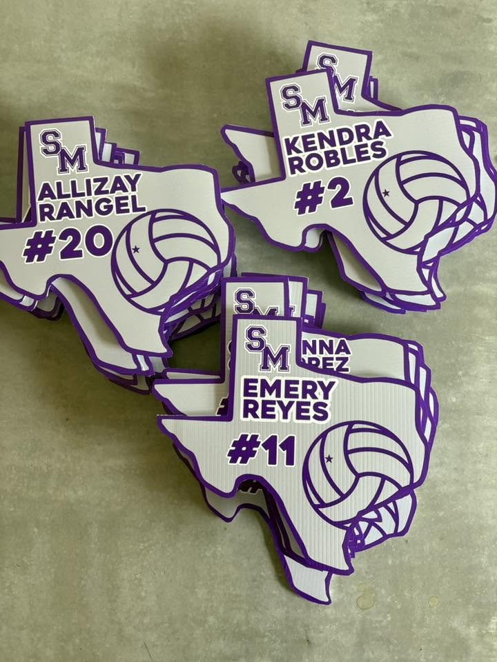 Volleyball Spirit Sign