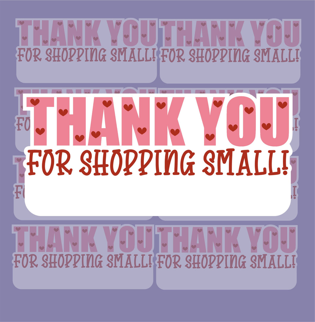 Thank you for shopping small - VDAY 095