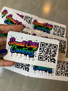 QR CODE LOGO - Custom Cut Die Sticker