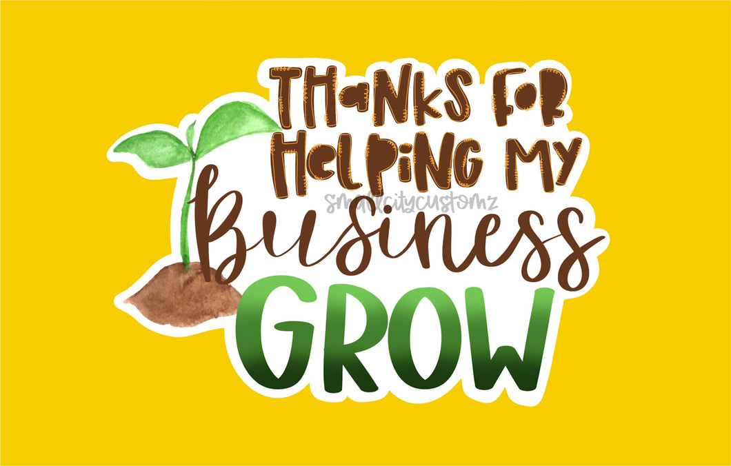 Thanks for helping My Business Grow