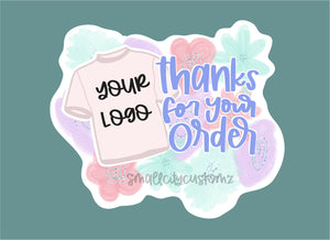 Thanks for your order - Custom Sticker